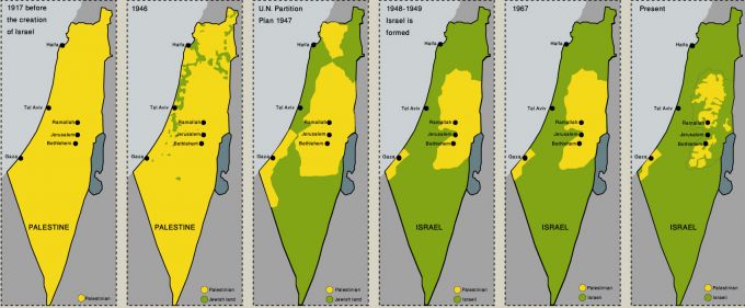 شش اینفوگرافی با موضوع فلسطین

تاریخچه اشغال سرزمین های فلسطین